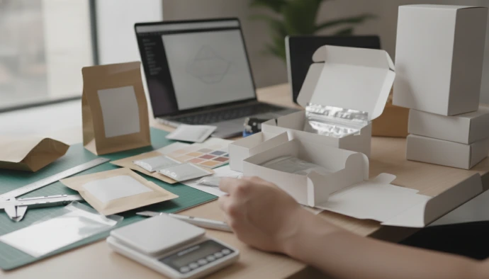 AI Generated Food export-ready packaging development with cartons